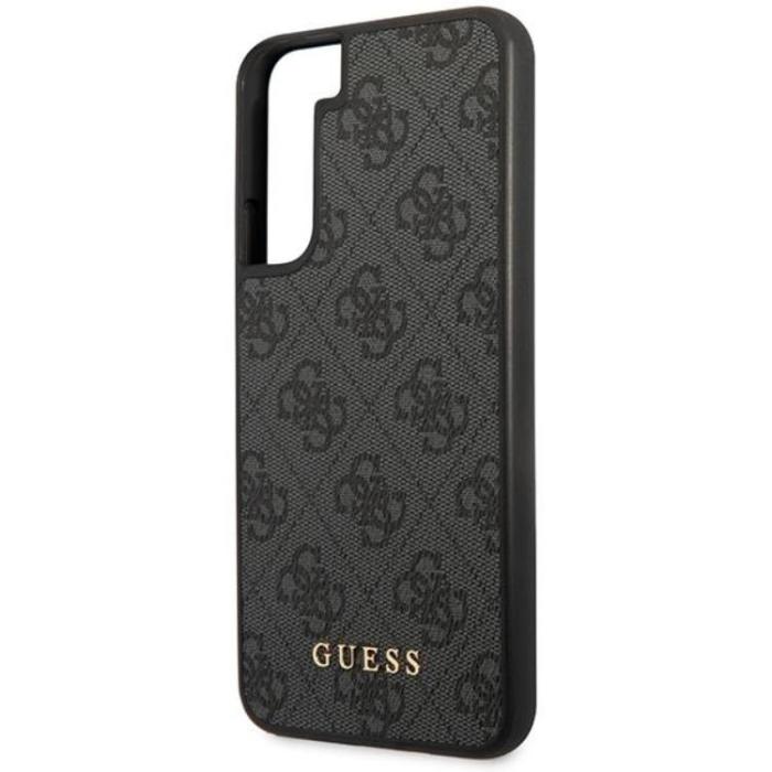 Guess - Guess Galaxy S23 Plus Skal Metall Gold Logo - Grå