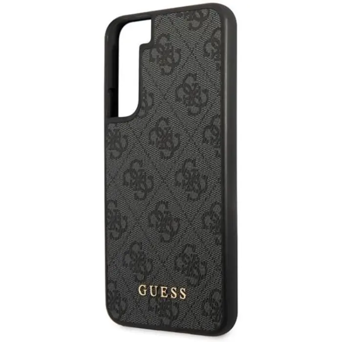 Guess - Guess Galaxy S23 Plus Skal Metall Gold Logo - Grå