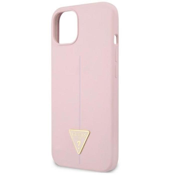 Guess - Guess iPhone 13 Skal Silicone Triangle - Lila