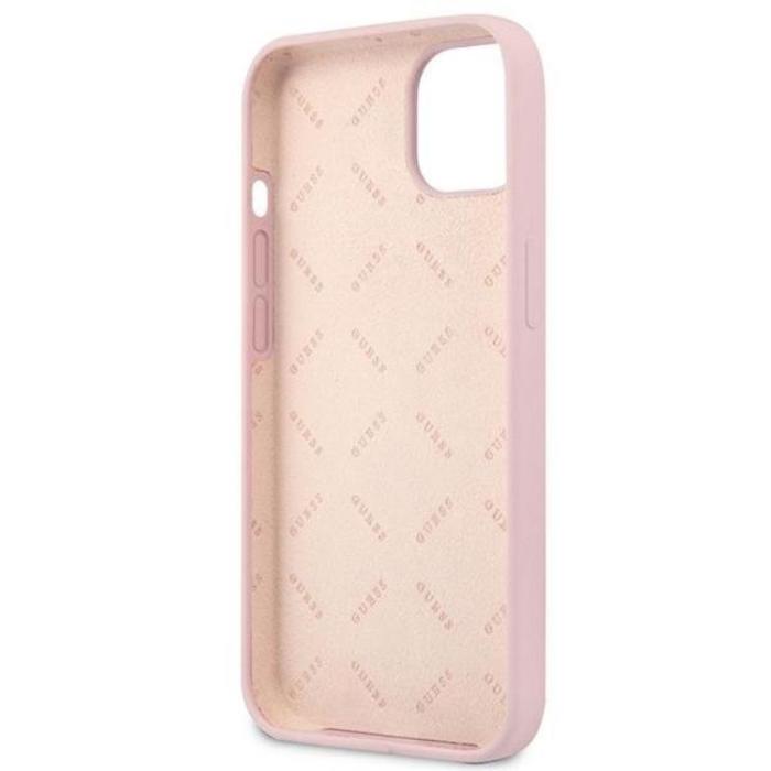Guess - Guess iPhone 13 Skal Silicone Triangle - Lila