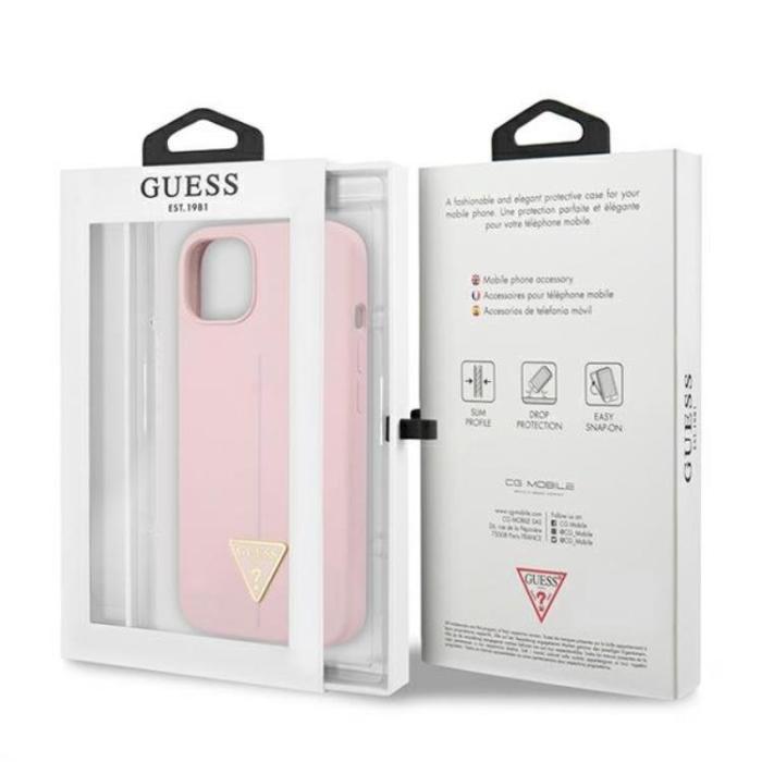Guess - Guess iPhone 13 Skal Silicone Triangle - Lila