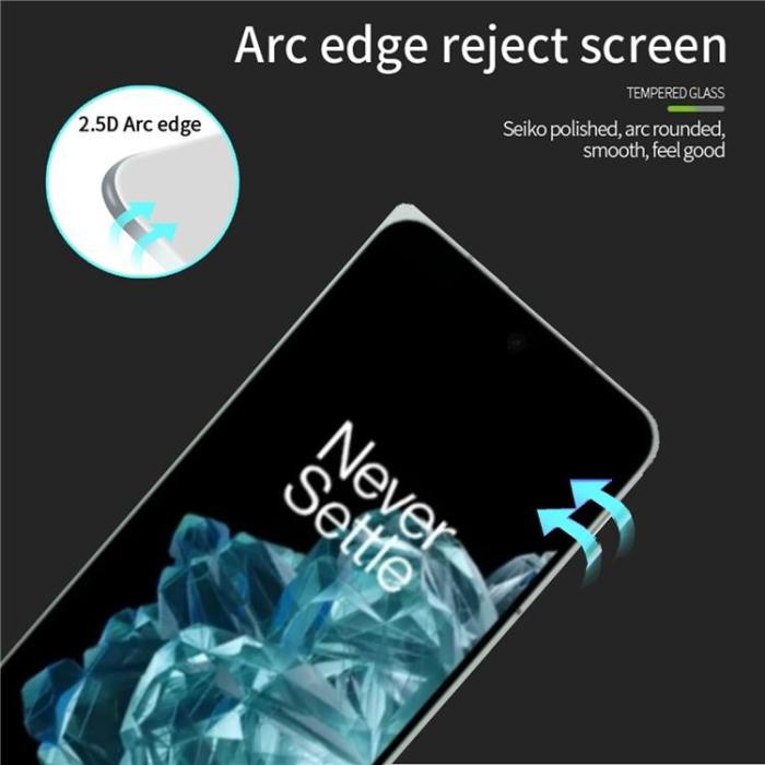 A-One Brand - [1-PACK] OnePlus Open Härdat Glas Skärmskydd 2.5D 9H - Svart