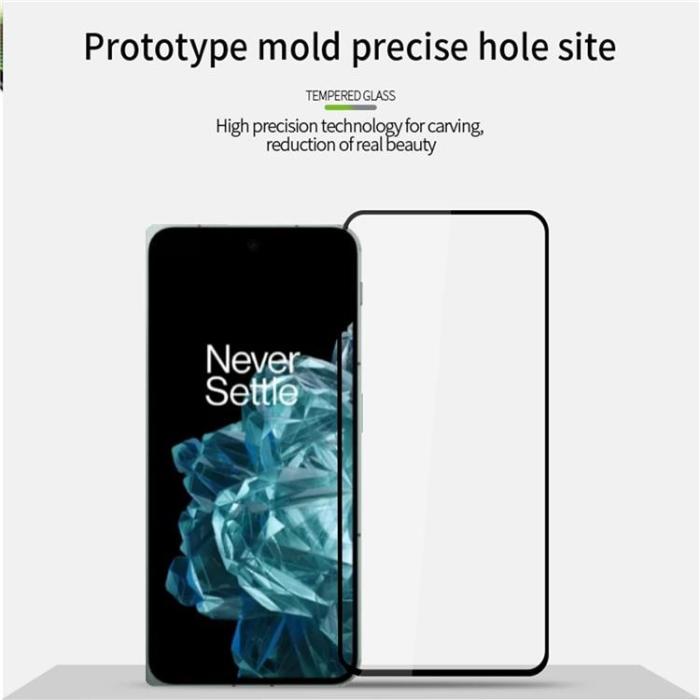 A-One Brand - [1-PACK] OnePlus Open Härdat Glas Skärmskydd 2.5D 9H - Svart