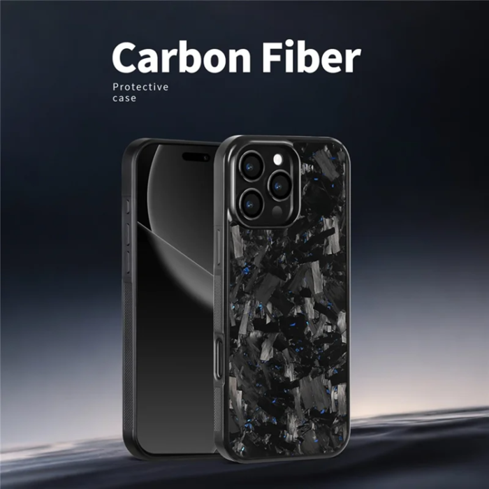 A-One Brand - iPhone 16 Pro Max Mobilskal MagSafe Aramid Fiber Large Texture - Lila