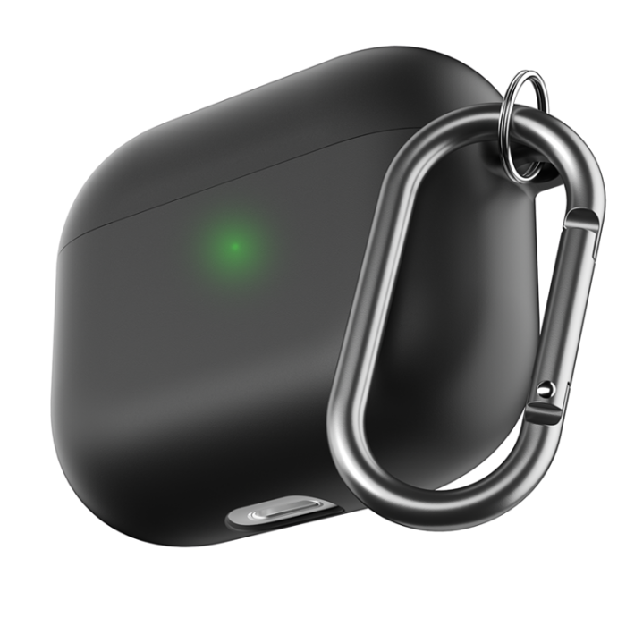 PodSkinz - PodSkinz Airpods 3 Skal HyBridShell Series Keychain - Svart