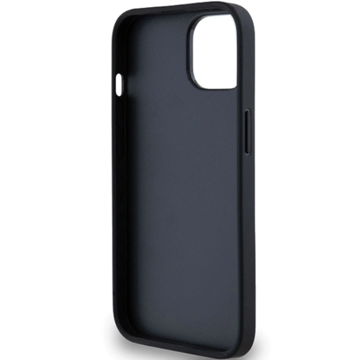 DKNY - DKNY iPhone 15/14 Plus Mobilskal Läder Mono Stripe & Metal Logo