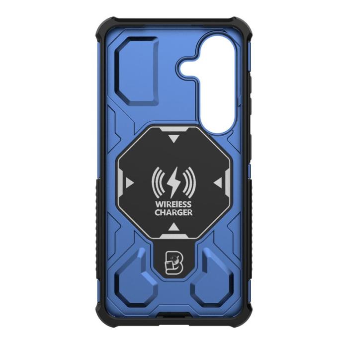 OEM - Mobilskal till Samsung Galaxy S26/S26 Pro Magnetiskt Ställ Stöttålig PC TPU Blå