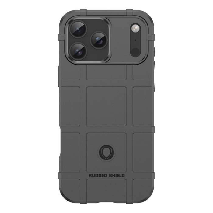 A-One Brand - iPhone 17 Pro Max Mobilskal Grid Design Soft TPU - Svart