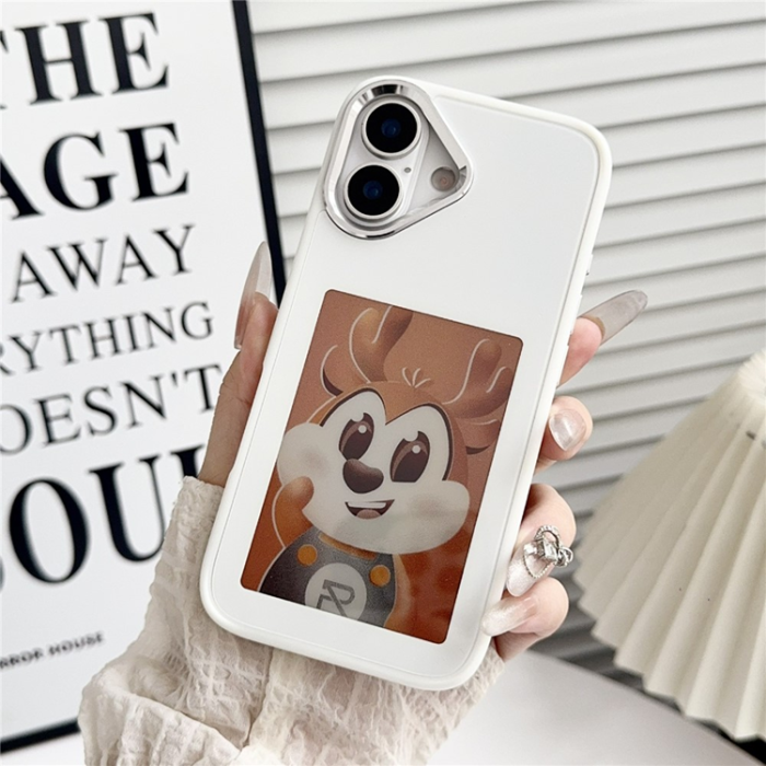 A-One Brand - iPhone 17 Mobilskal NFC DIY Customized HD Smart E-Ink - Vit