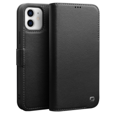 QIALINO - QIALINO iPhone 12 mini Plånboksfodral Äkta Läder Magnetisk