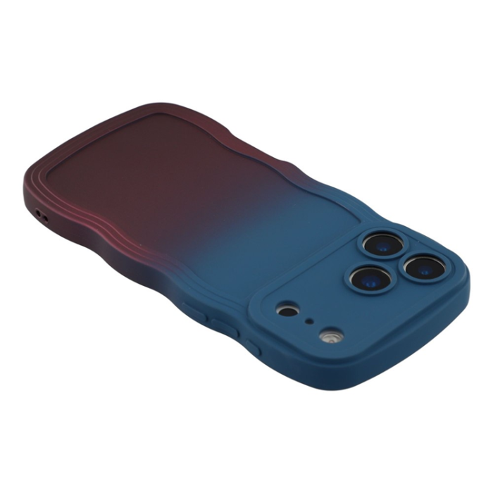 A-One Brand - iPhone 17 Pro Max Mobiskal Gradient Color TPU - Safir + Mörklila