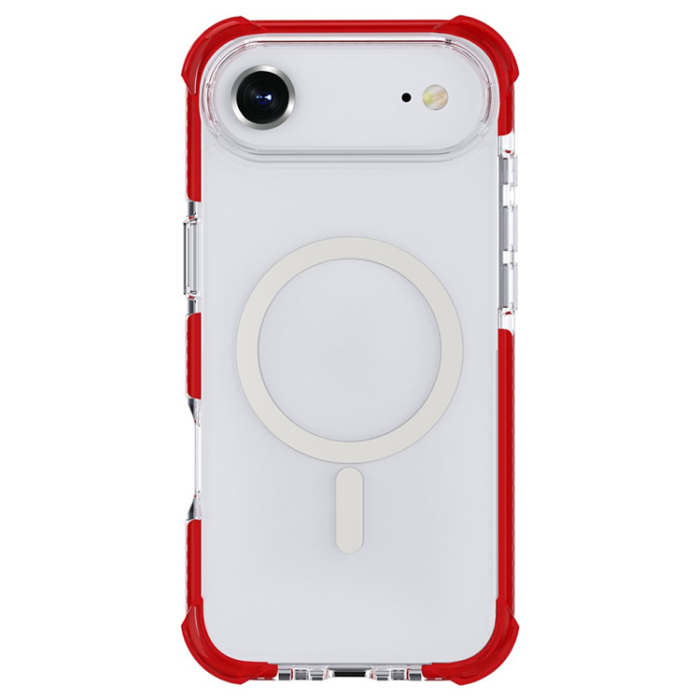 A-One Brand - iPhone Air Mobilskal MagSafe Förstärkta Hörn Acrylic - Röd