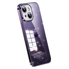 SULADA - SULADA Mobilskal till iPhone 14 Plus TPU med Rhinestone Glitter - Lila