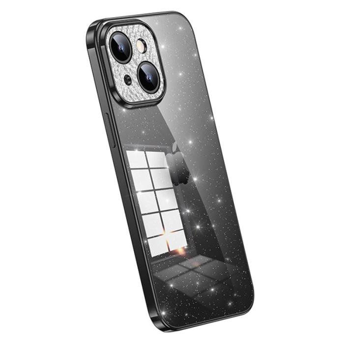 SULADA - SULADA Mobilskal till iPhone 14 Plus TPU Electroplating Rhinestone Svart