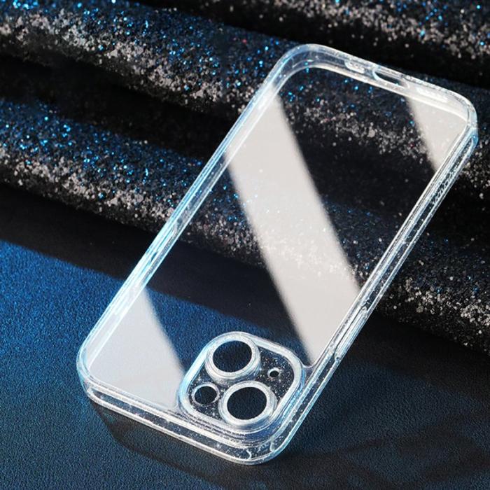 SULADA - SULADA Mobilskal till iPhone 14 Plus TPU Ram Tempererat Glas Transparent