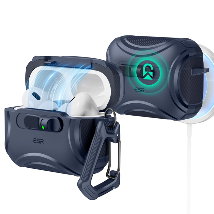 ESR - ESR Apple Airpods Pro 3 Skal Magsafe Cyber Flicklock