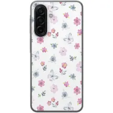 Gustaf - Mobilskal till Samsung Galaxy A17 5G med Blommor och fj&auml;rillar
