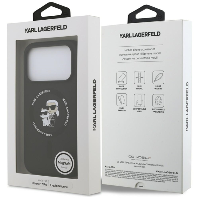 KARL LAGERFELD - Karl Lagerfeld Mobilskal till iPhone 18 Pro Max/17 Pro Max Silikon Ring
