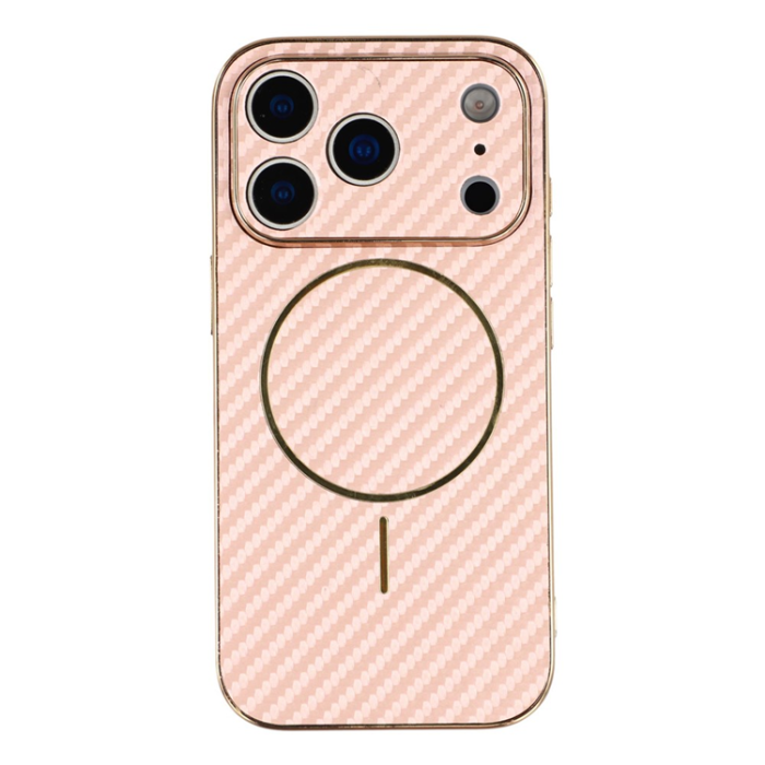 A-One Brand - iPhone 17 Pro Max Mobilskal MagSafe Carbon Fiber Electroplated