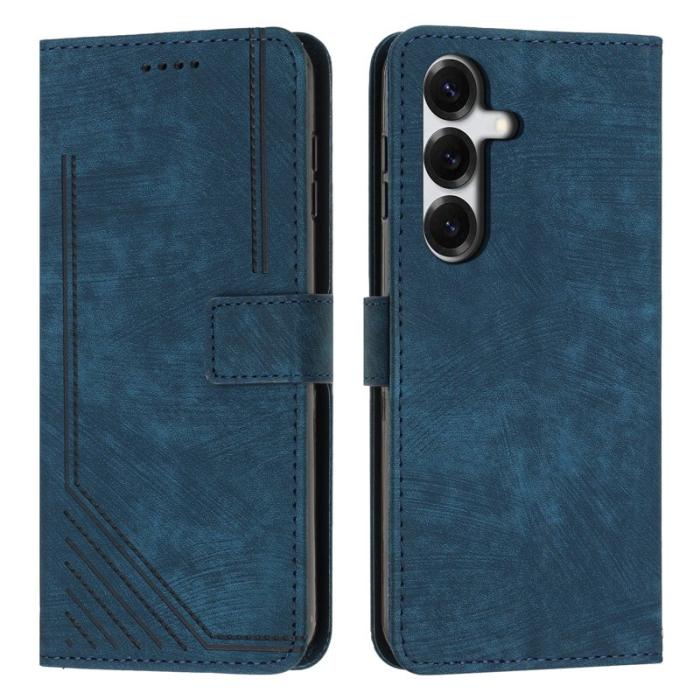 OEM - Mobilskal för Samsung Galaxy S26 Kickstand Konstläder - Safir
