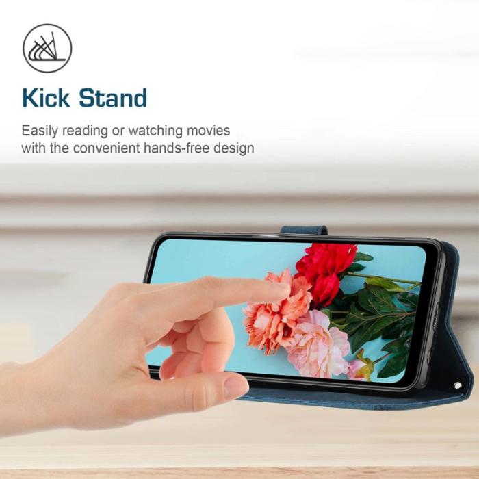 OEM - Mobilskal för Samsung Galaxy S26 Kickstand Konstläder - Safir