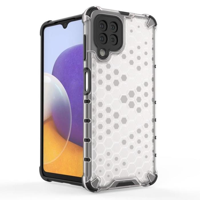 OEM - Galaxy A22 4G Mobilskal HoneyComb - Röd