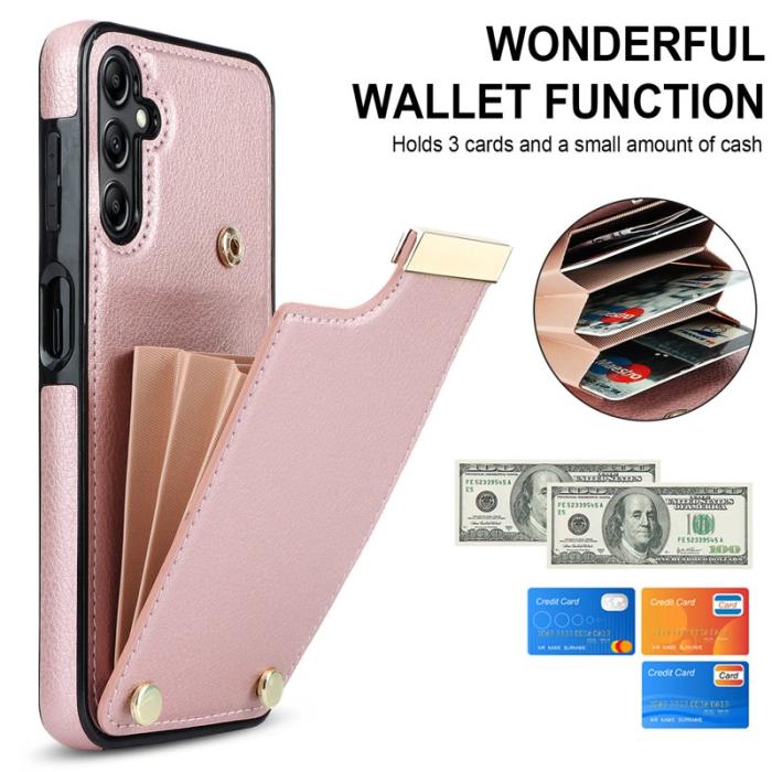 OEM - Mobilskal för Samsung Galaxy S26 TPU + Konstläder - Roséguld