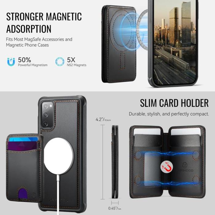 OEM - JEEHOOD Samsung Galaxy S20 FE Fodral Konstläder - Svart