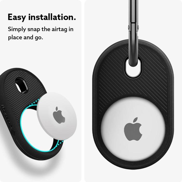 Spigen - Spigen - Vault Apple Airtag 1/2 - Matte Svart