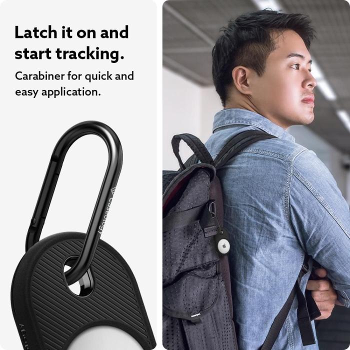 Spigen - Spigen - Vault Apple Airtag 1/2 - Matte Svart