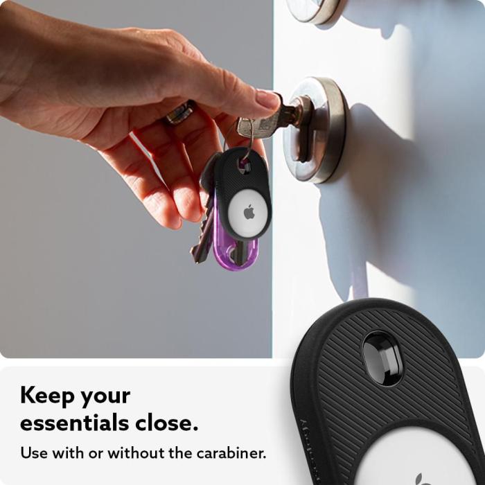 Spigen - Spigen - Vault Apple Airtag 1/2 - Matte Svart