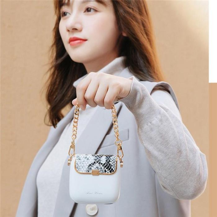 OEM - Powerbank 10000mAh QW-N218 Mini Kvinnor Handväska - Vit