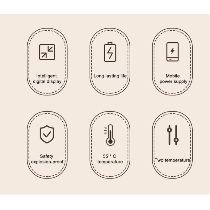 OEM - Powerbank 10000mAh QW-N218 Mini Kvinnor Handväska - Vit