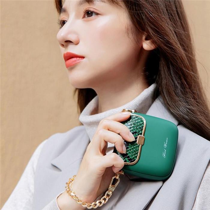 OEM - Powerbank 10000mAh QW-N218 Mini Kvinnor Handväska - Grön