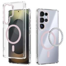 ABEEL - ABEEL Mobilskal till Samsung Galaxy S25 Ultra MagSafe Anti Scratch Rosa