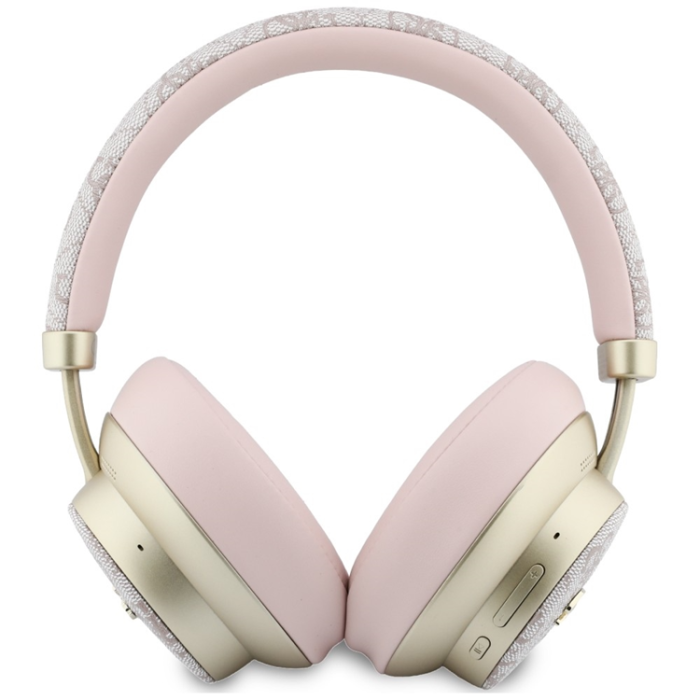 Guess - Guess On-Ear Hörlurar Bluetooth ENC 4G Gold Script Metal - Rosa
