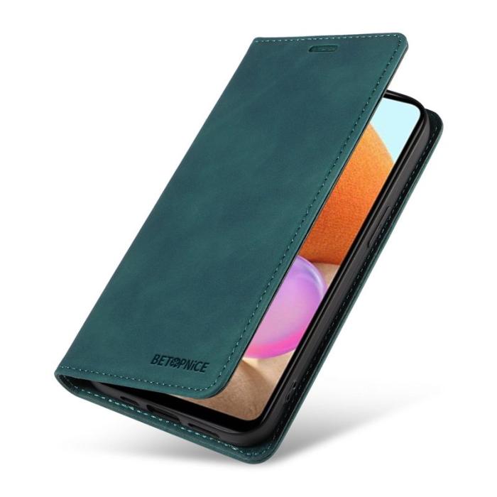 BETOPNICE - BETOPNICE 003 Plånboksfodral för Samsung Galaxy A32 5G - Konstläder - Grön