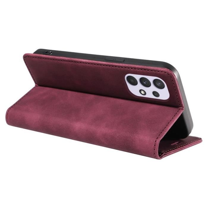 BETOPNICE - BETOPNICE 003 Plånboksfodral för Samsung Galaxy A32 5G - Konstläder - Röd