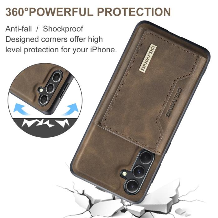 DG.MING - DG.MING Konstläder Plånboksfodral för Samsung Galaxy A16 5G - Brun