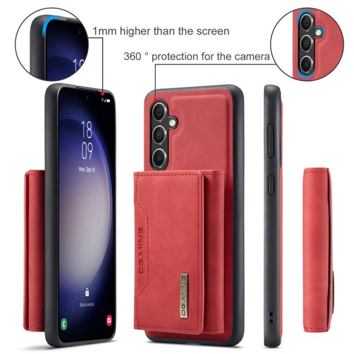 DG.MING - DG.MING Konstläder Plånboksfodral för Samsung Galaxy A16 5G - Röd