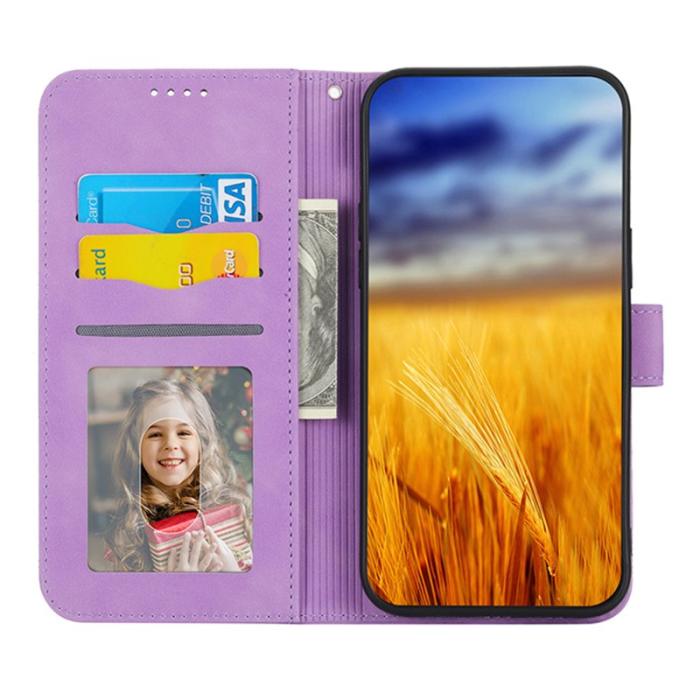 DIERFENG - DIERFENG DF-03 Plånboksfodral i Konstläder - Lila för Xiaomi 12T 5G