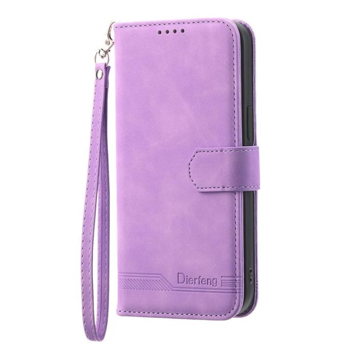DIERFENG - DIERFENG DF-03 Plånboksfodral i Konstläder - Lila för Xiaomi 12T 5G
