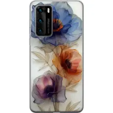 Gustaf - Mobilskal till Huawei P40 med Silkesblommor
