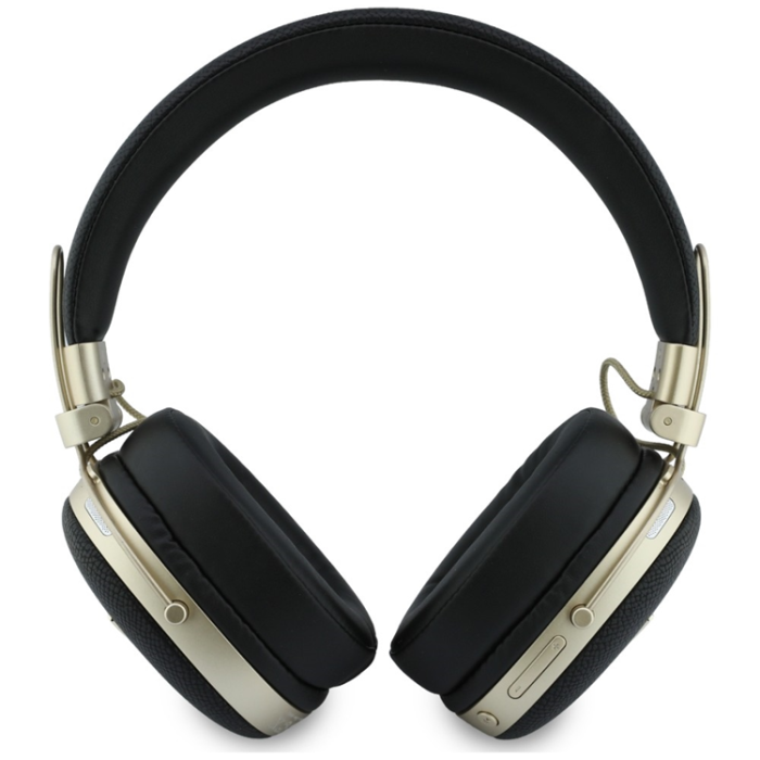 Guess - Guess On-Ear Hörlurar Bluetooth ENC Metal Grained Triangle Logo - Svart