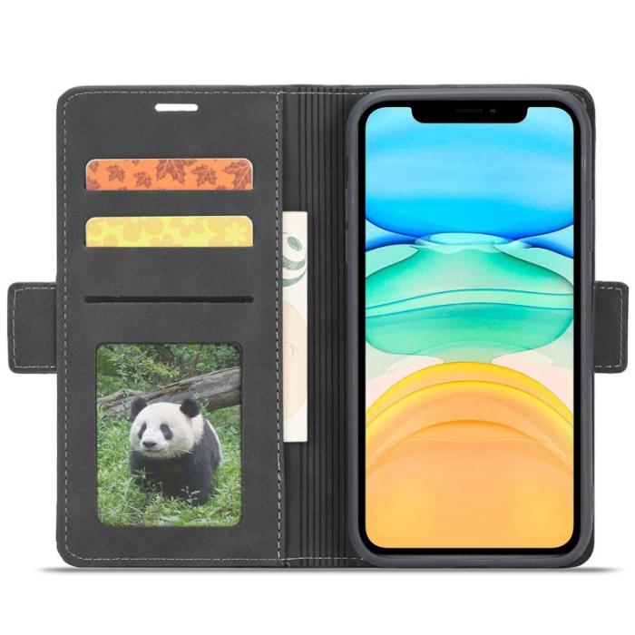 FORWENW - FORWENW F3-Series iPhone 11 Plånboksfodral Konstläder - Svart