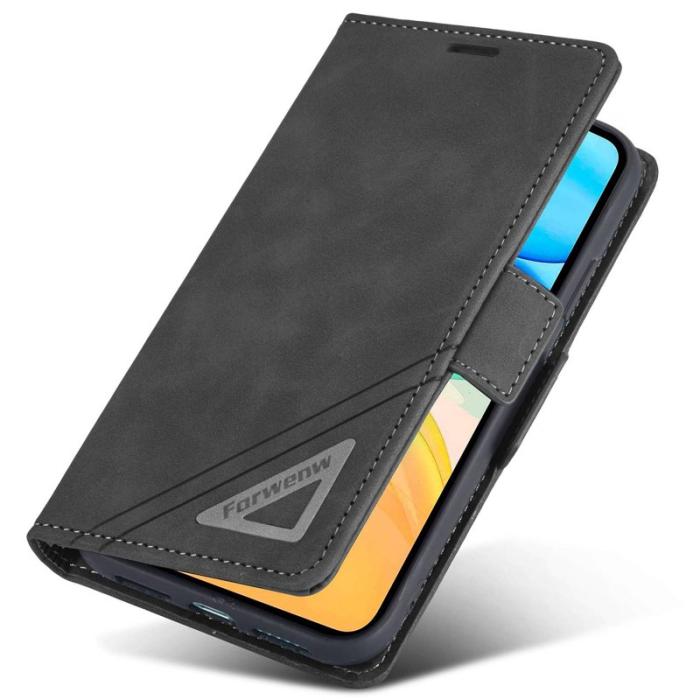 FORWENW - FORWENW F3-Series iPhone 11 Plånboksfodral Konstläder - Svart