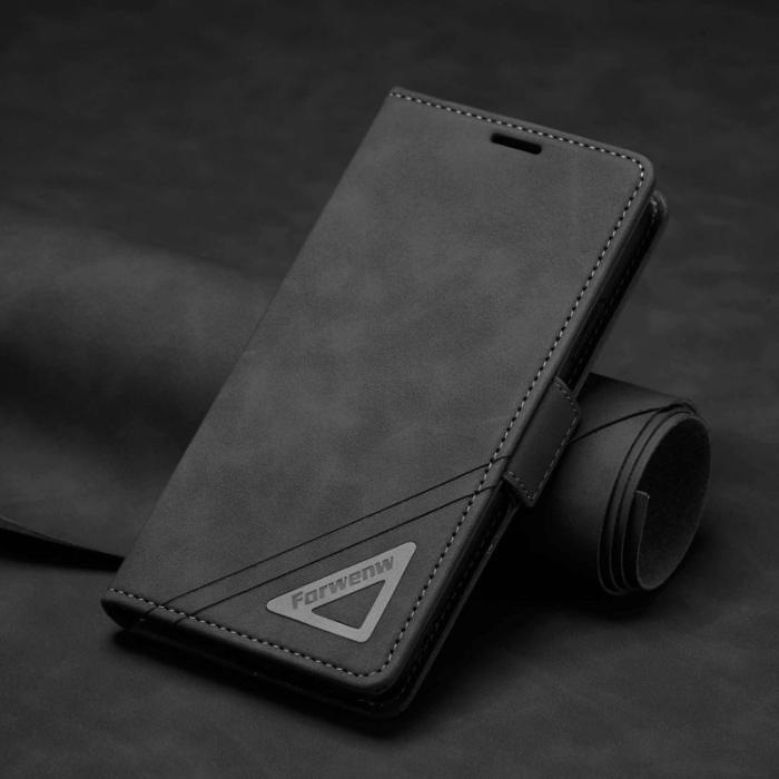 FORWENW - FORWENW F3-Series iPhone 11 Plånboksfodral Konstläder - Svart
