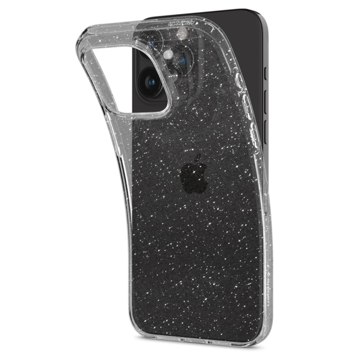 Spigen - Spigen iPhone 15 Pro Max Mobilskal Liquid Crystal - Glitter Clear