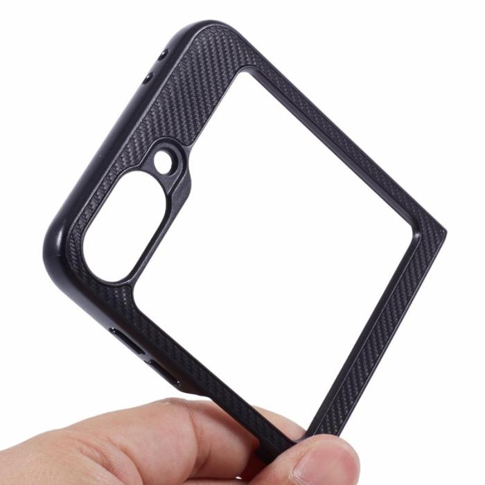 X-Level - X-LEVEL Mobilskal till Samsung Galaxy Z Flip7 FE 5G Carbon Fiber Svart