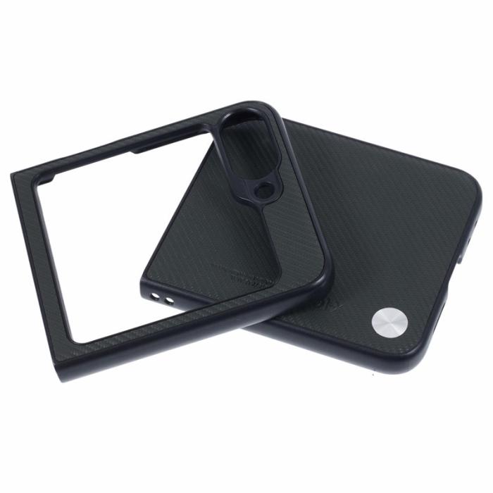 X-Level - X-LEVEL Samsung Galaxy Z Flip7 FE Fodral Carbonfiber Grön